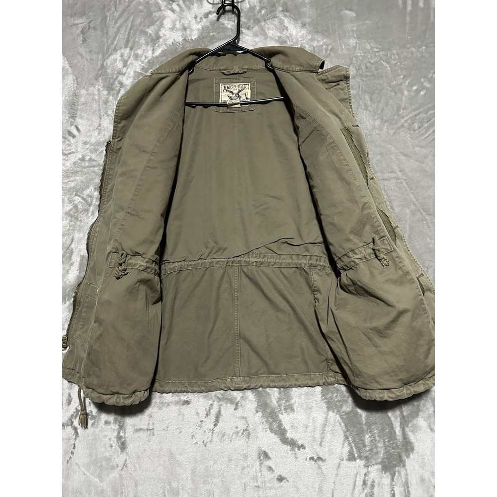 American Living Utility Military Scout Jacket Mens Size M Army Green Outdoors - Picture 9 of 10